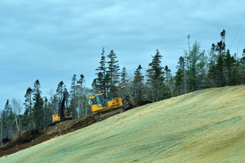 Hill Clearing Equipment in Action